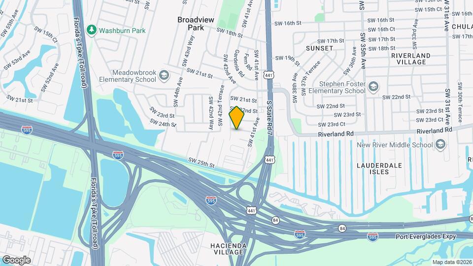 4148 SW 24th St Map and Location Details