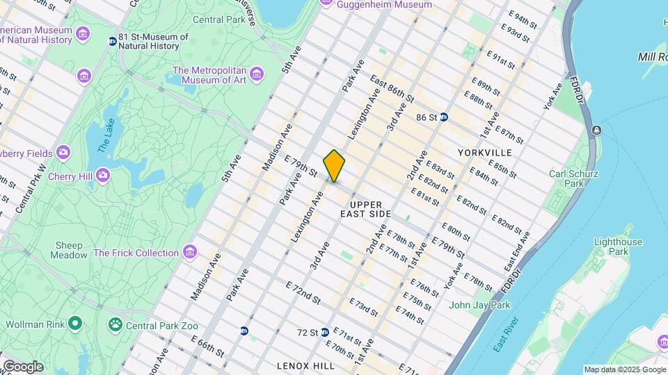 156 E 79th St Map and Location Details
