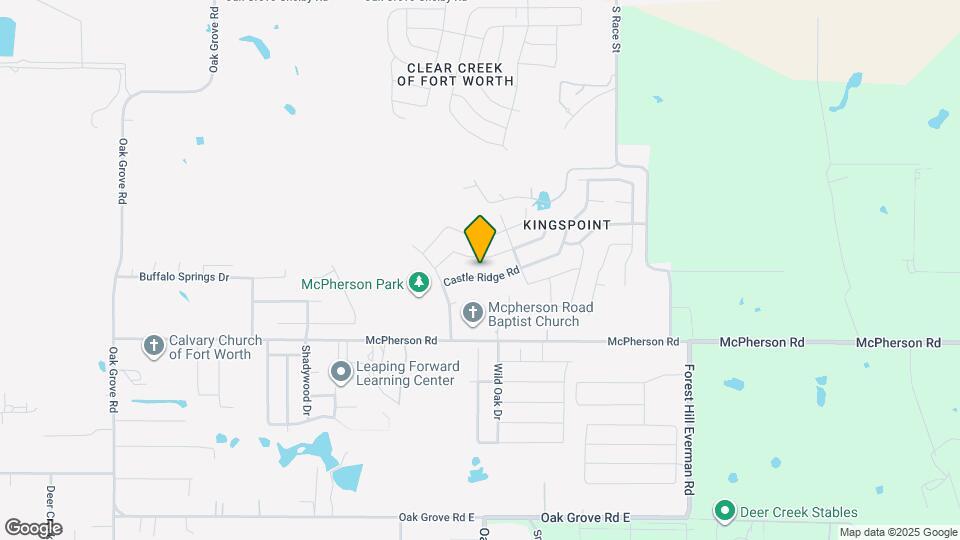 1337 Castle Ridge Rd Map and Location Details