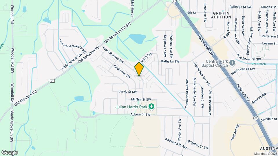1703 Brookline Ave SW Map and Location Details