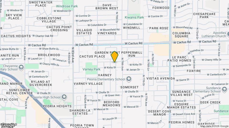 11862 N 79th Dr Map and Location Details