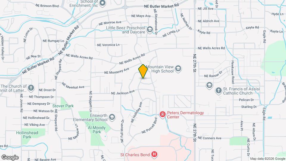 2568 NE Robinson St Map and Location Details