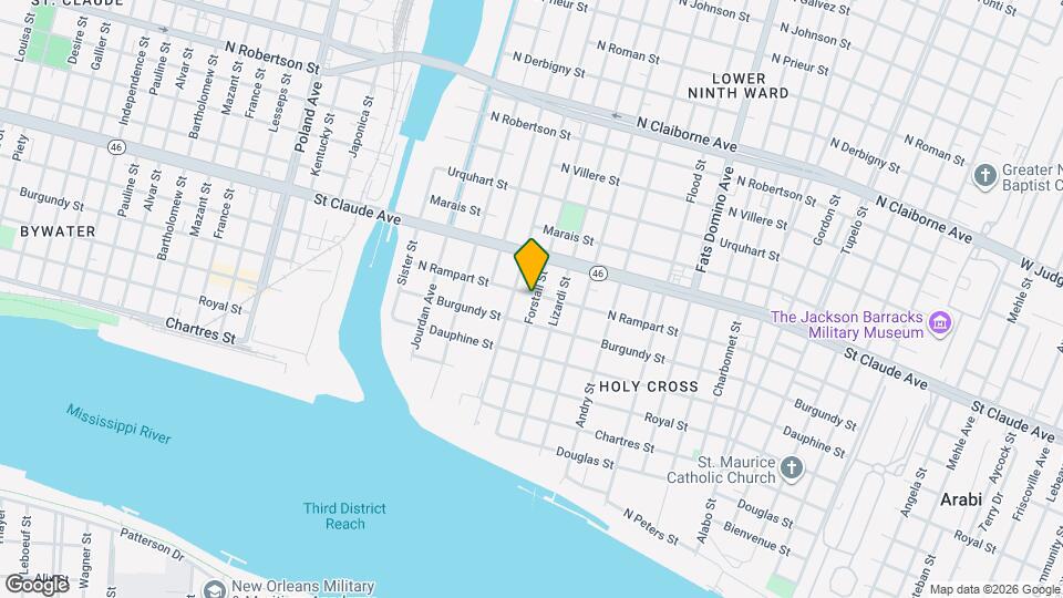 5036 N Rampart St Mapa y Detalles de la Ubicación