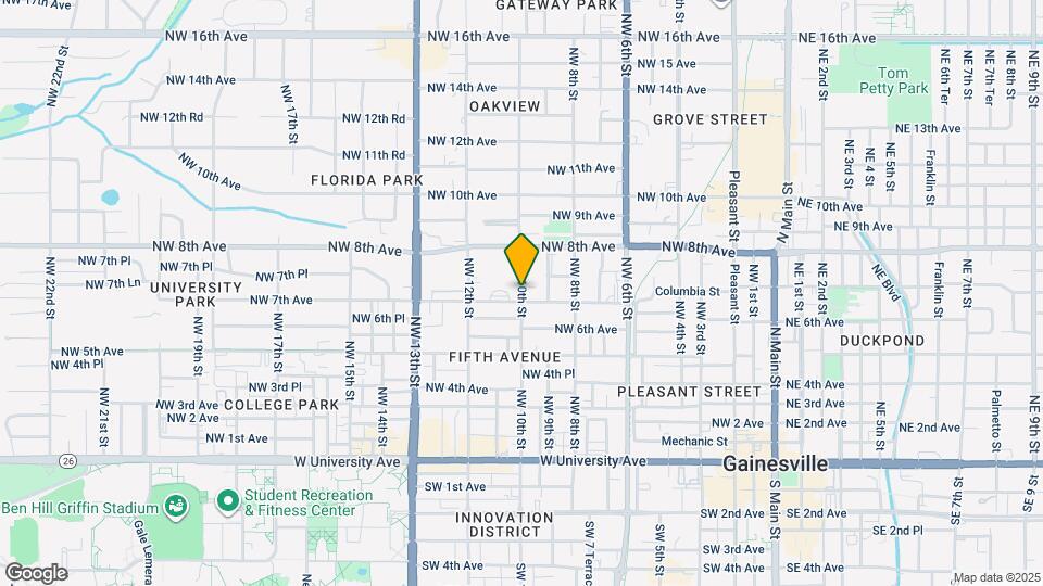 711 NW 10th St Map and Location Details
