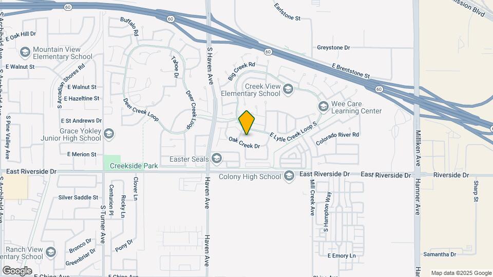 3631 Oak Creek DR Map and Location Details