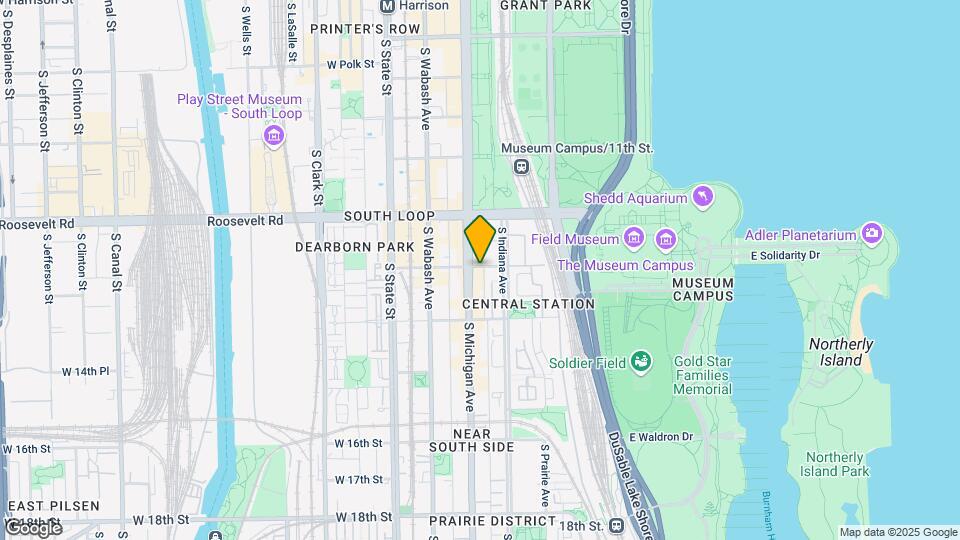 1304 S Michigan Ave Map and Location Details