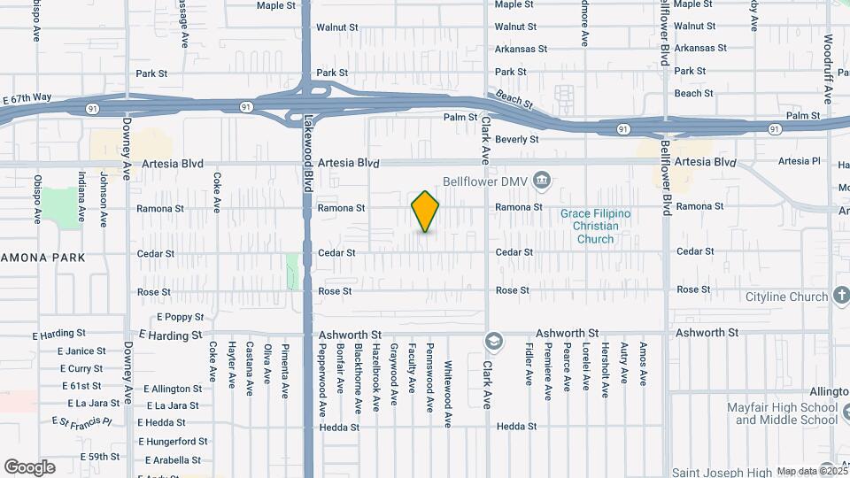9241 Cedar St Mapa y Detalles de la Ubicación