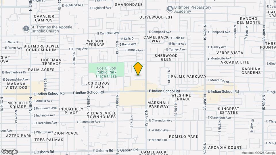 3122 E Monterosa St Map and Location Details