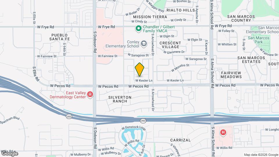 1616 W Kesler Ln Map and Location Details