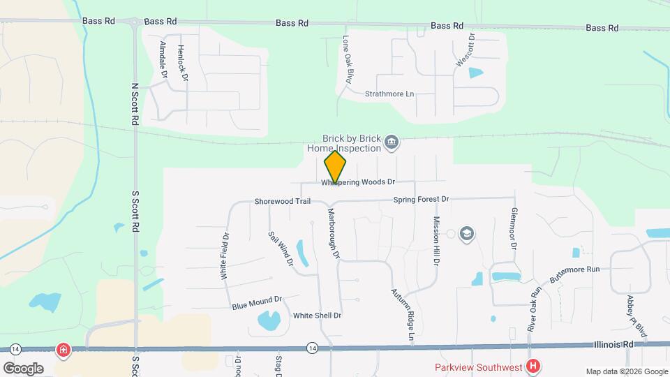 9205 Whispering Woods Dr Map and Location Details