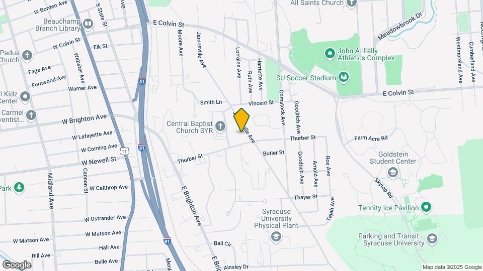 700 Jamesville Ave Mapa y Detalles de la Ubicación