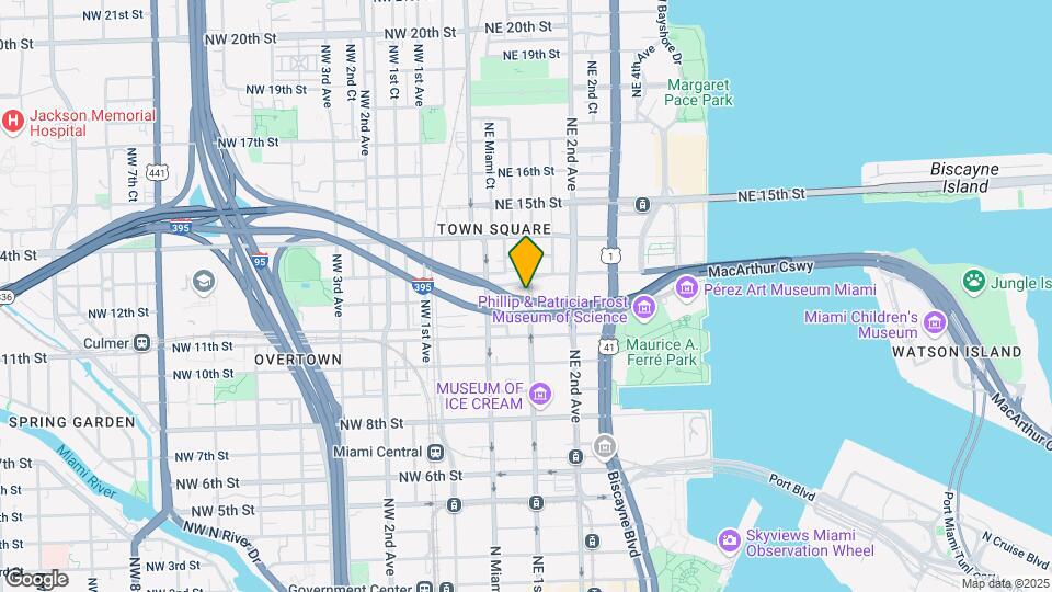1208 NE 1st Ave Map and Location Details