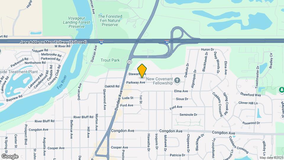 718 Parkway Ave Map and Location Details