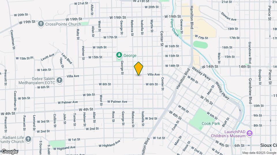 1306 Villa Ave Map and Location Details