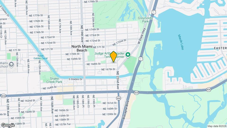 2162 NE 168th St, Unit A1 Map and Location Details