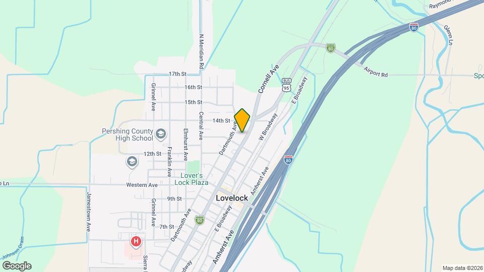 1345 Cornell Ave Map and Location Details