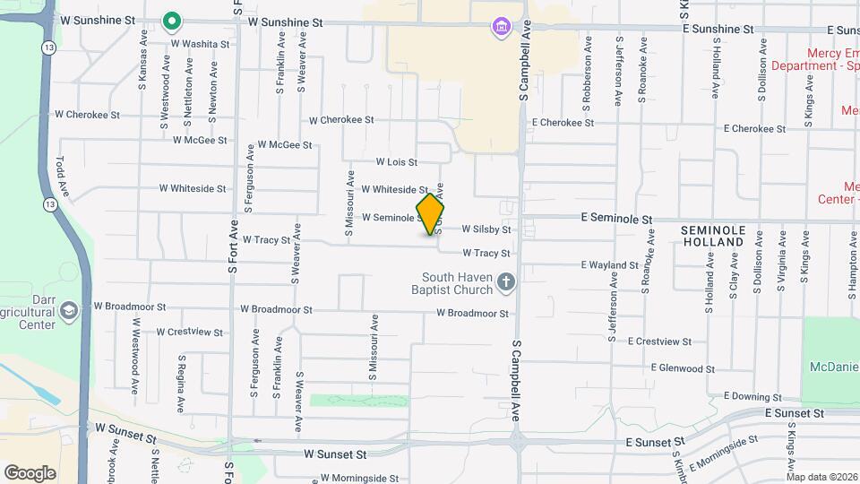 2229 S Grant Ave Map and Location Details