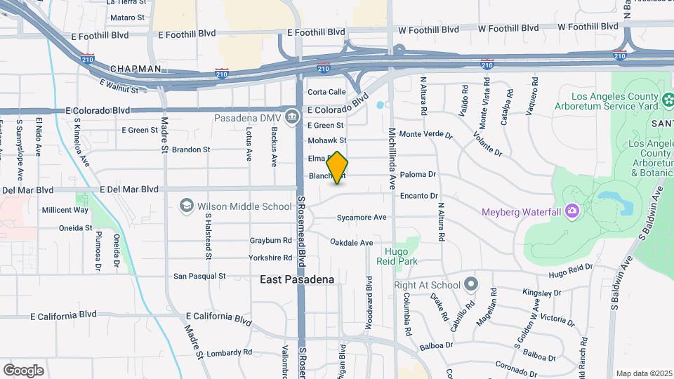 3781 Mountain View Ave Map and Location Details