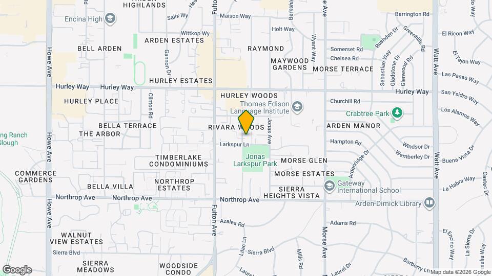 1104 Evelyn Ln Map and Location Details