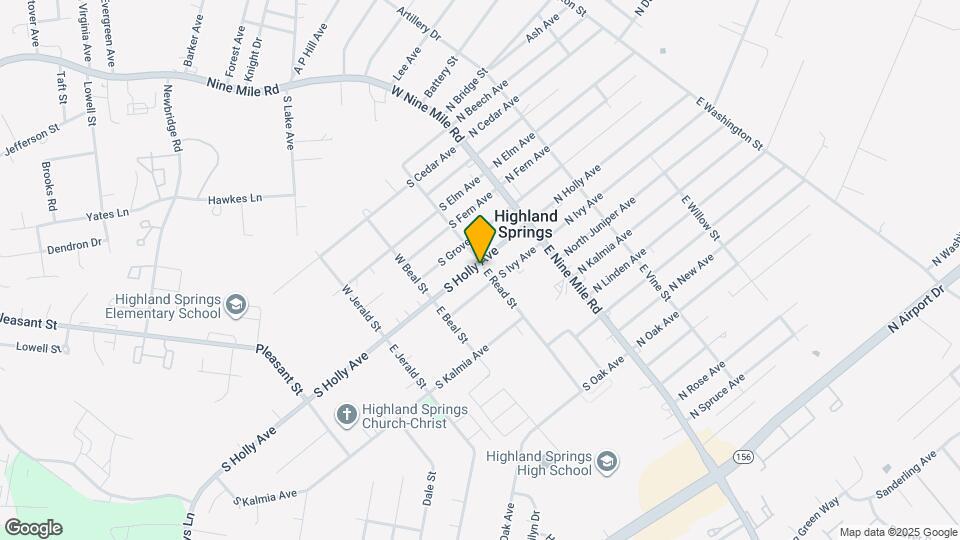 101 S Holly Ave Map and Location Details