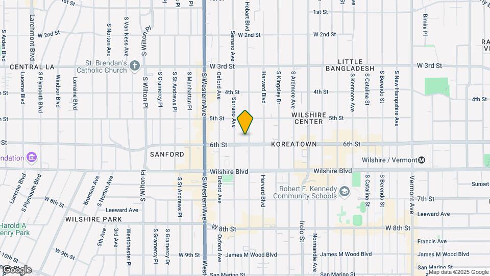 545 S Hobart Blvd, Unit 104 Mapa y Detalles de la Ubicación