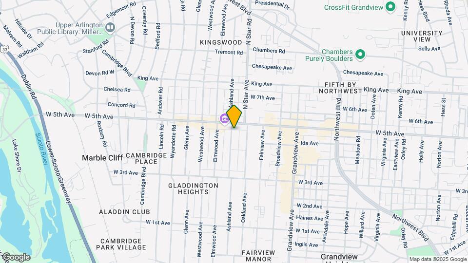 1536 Ashland Ave Map and Location Details
