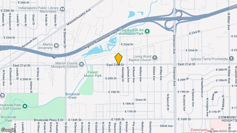 4505 East 21st St Map and Location Details