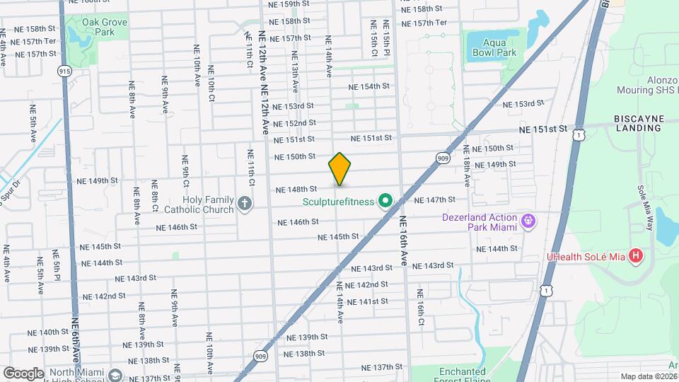 1400 NE 148th St Map and Location Details