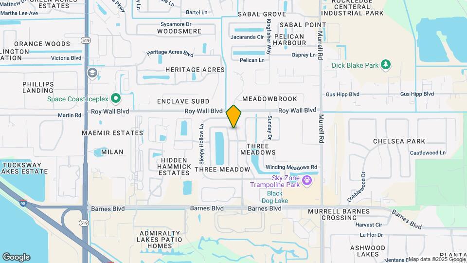 1193 Three Meadows Drive Map and Location Details