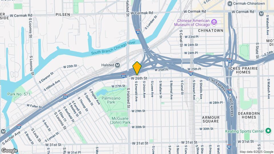 744 W 26th St Map and Location Details