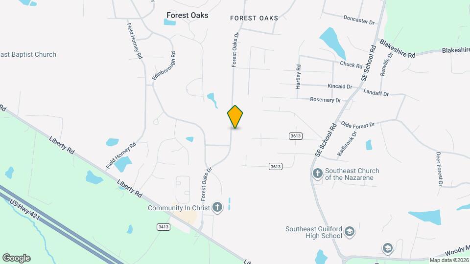 5109 Forest Oaks Dr Mapa y Detalles de la Ubicación