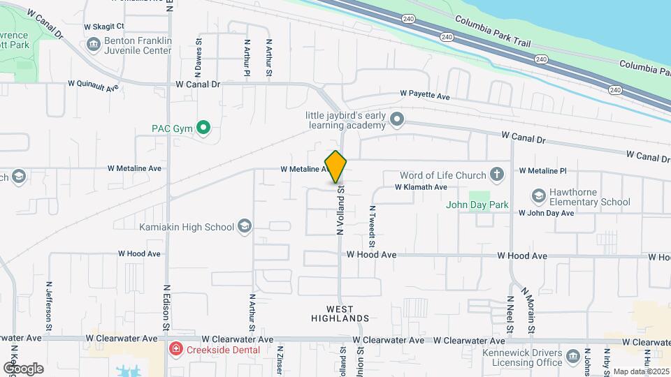 4508 W Klamath Ave Map and Location Details