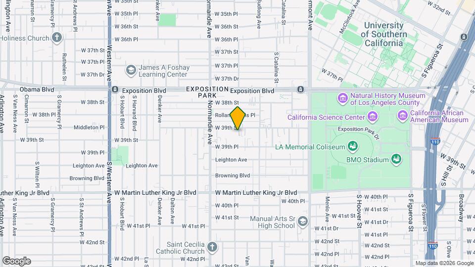 1210 W 39th St Map and Location Details