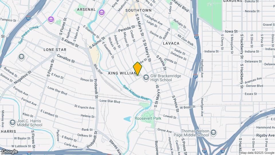 540 Adams St, Unit 2 bed Adams Mapa y Detalles de la Ubicación