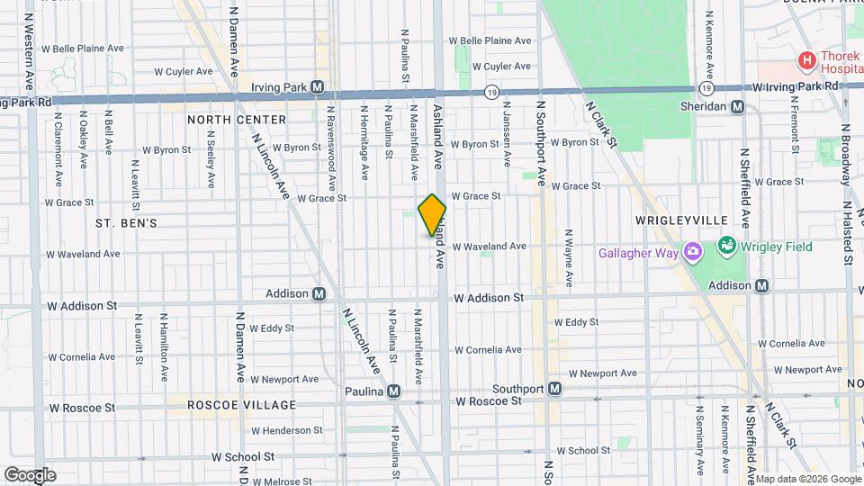 1610 W Waveland Ave Map and Location Details