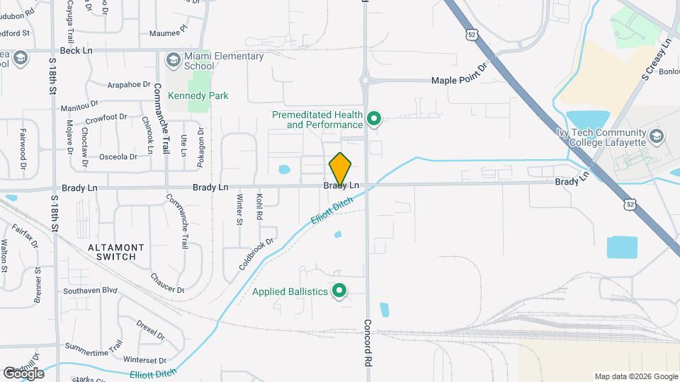 3233 Brady Ln Mapa y Detalles de la Ubicación