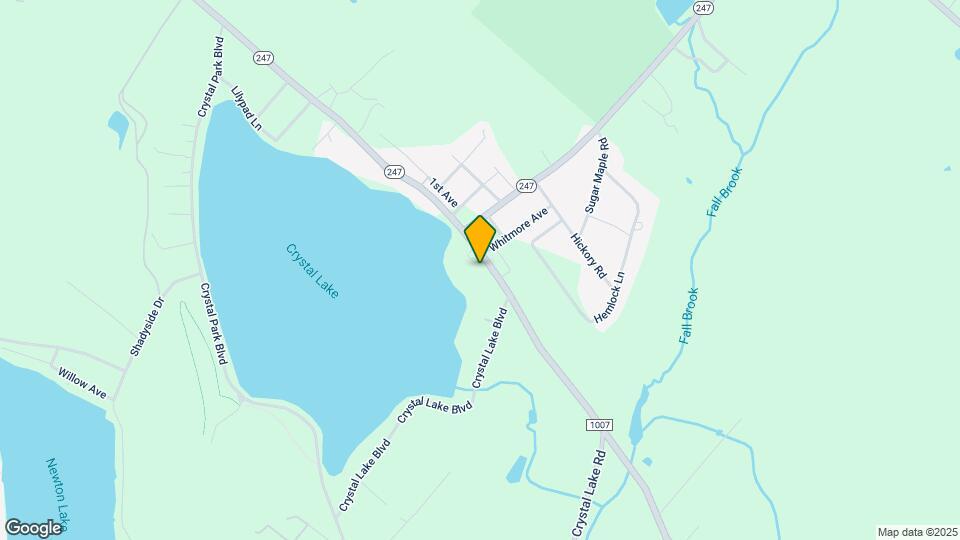 339 Crystal Lake Rd, Unit 1- bed 1-bath Map and Location Details