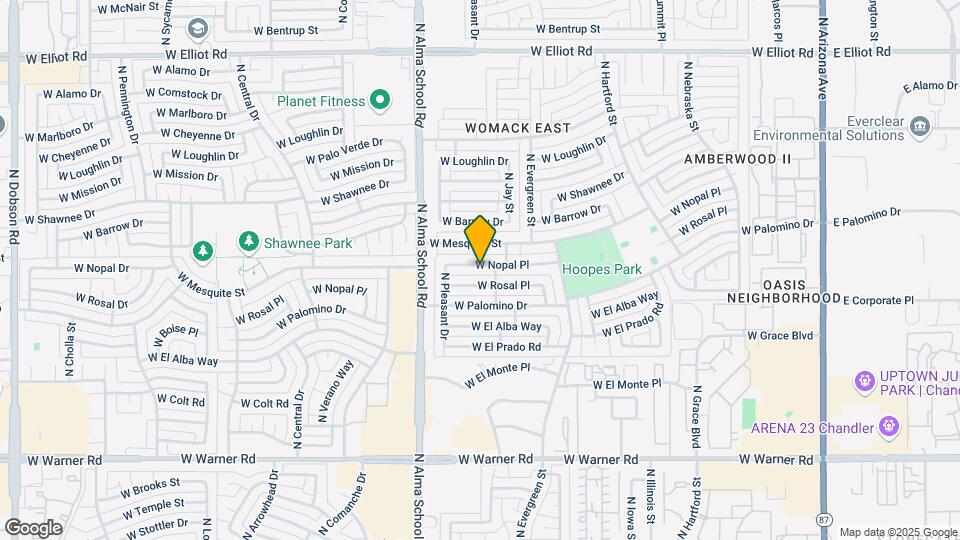 807 W Nopal Pl Map and Location Details