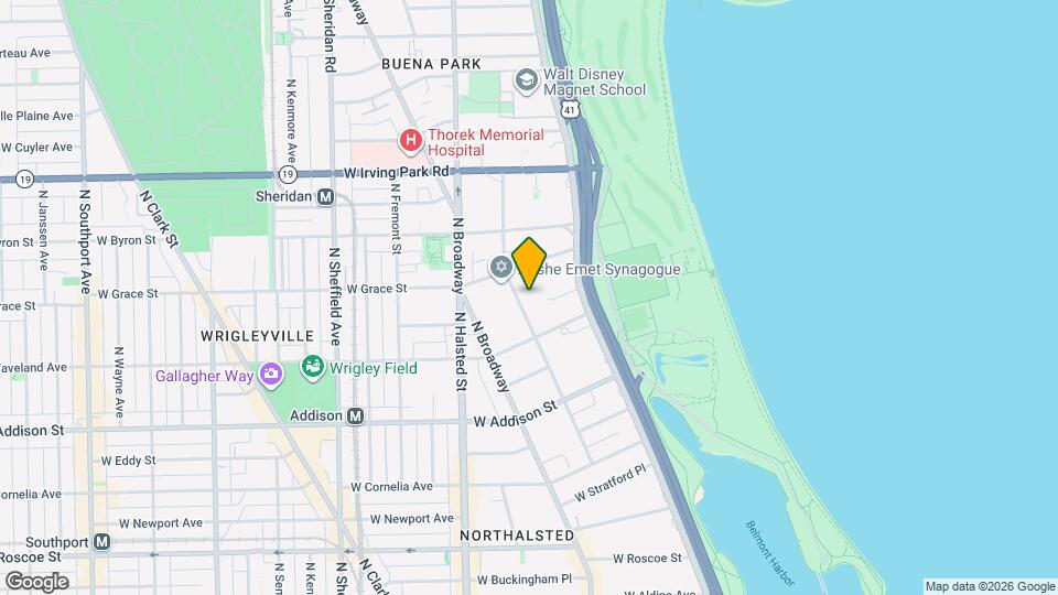 3739 N Pine Grove Ave, Unit J09P Map and Location Details