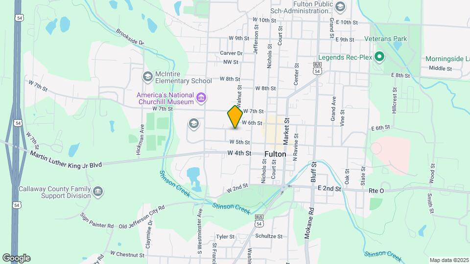 302 W 6th St Map and Location Details