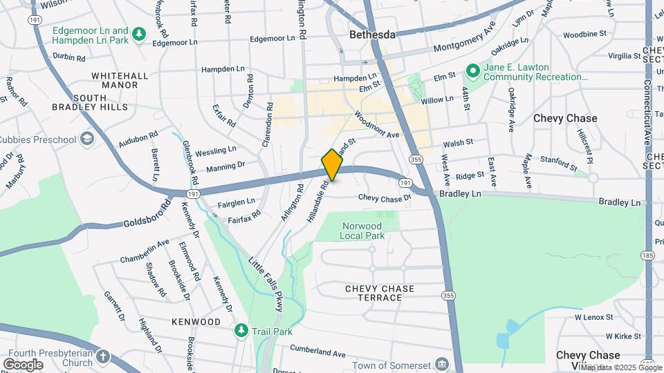 4934 Bradley Blvd Map and Location Details