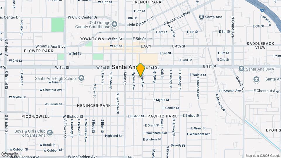 212 S Orange Ave Map and Location Details