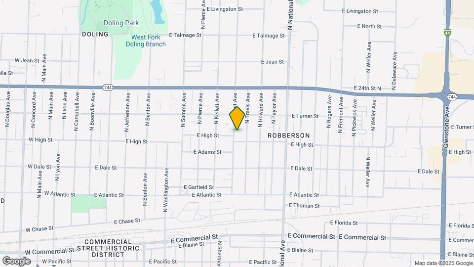 2214 N East Ave Map and Location Details