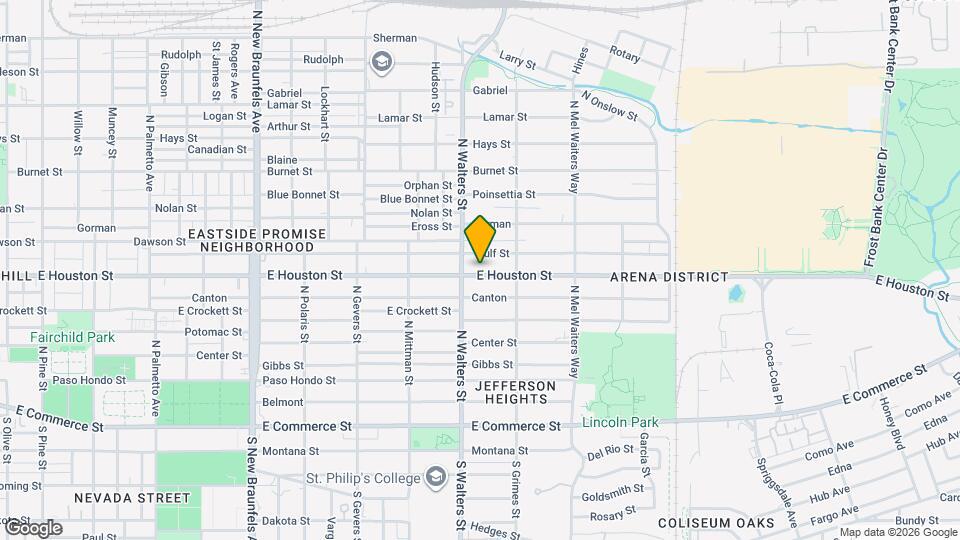 2619 E Houston St Map and Location Details