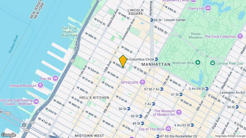 408 W 56th St Mapa y Detalles de la Ubicación