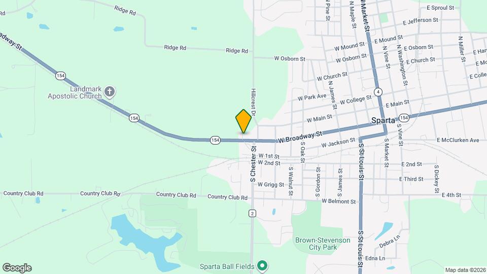 715 W Broadway St Map and Location Details