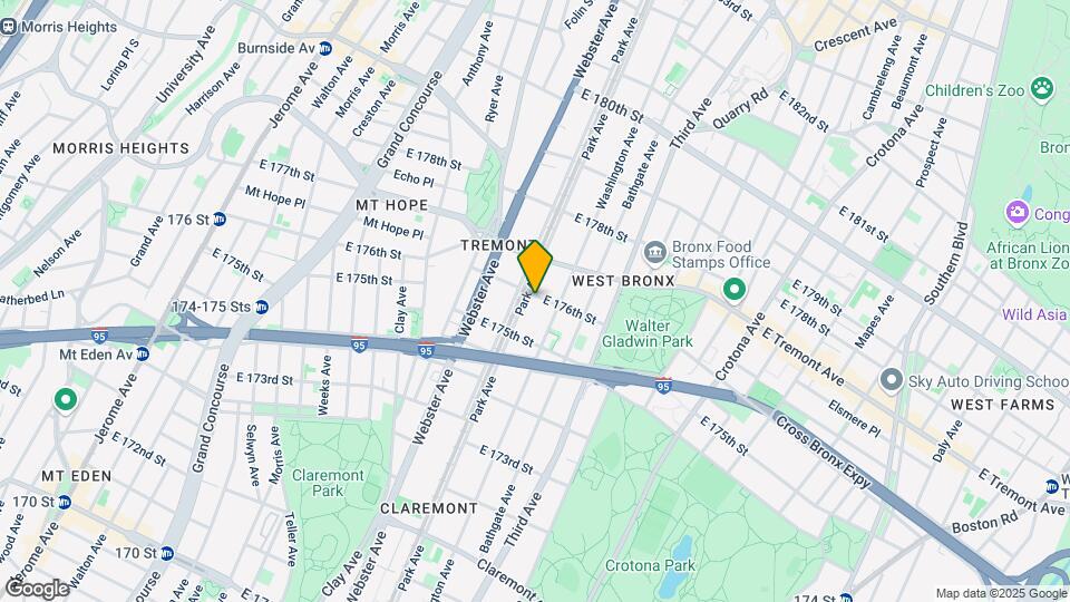 446 E 176th St Map and Location Details