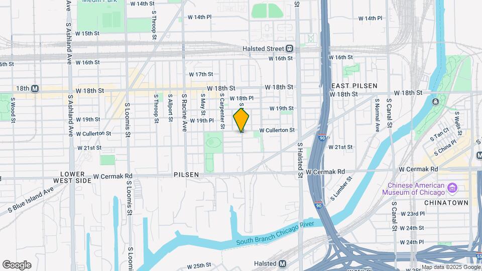 1001 W Cullerton St, Unit 1R Map and Location Details
