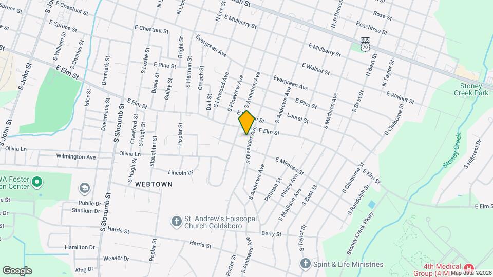 605 S Oleander Ave Map and Location Details