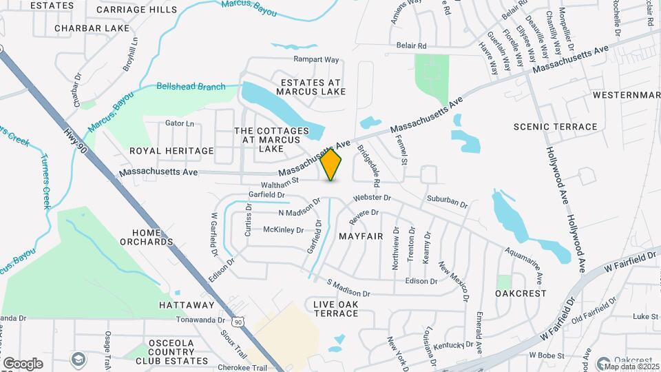 2163 Waltham St Map and Location Details